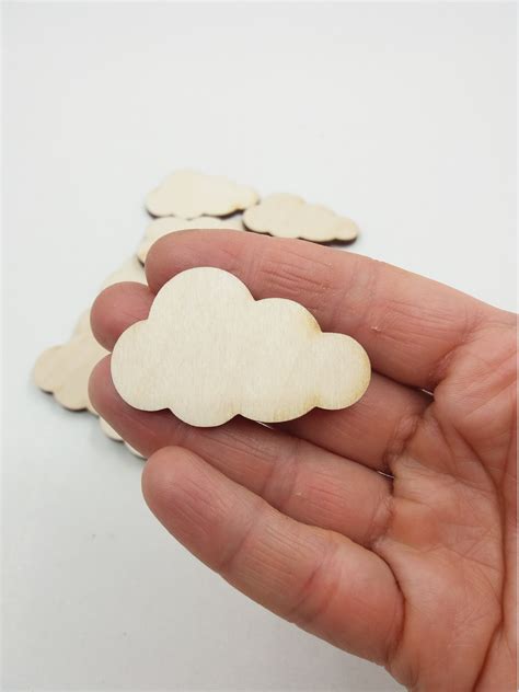 10 Cloud shape wood cloud shape laser cut cloud wood cloud | Etsy