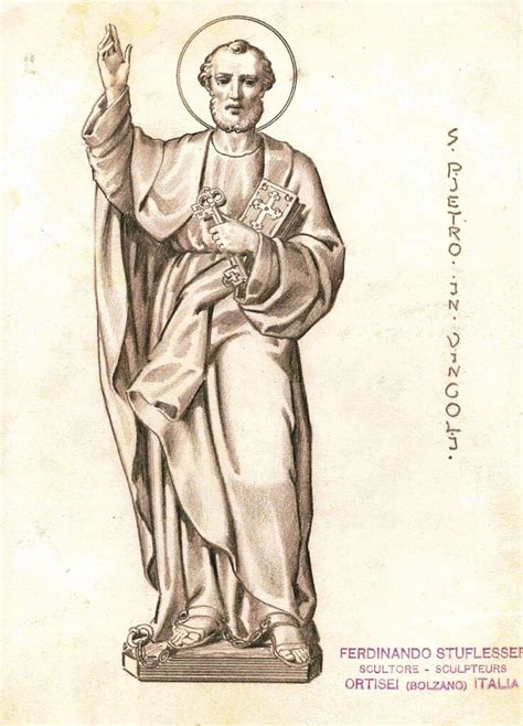 Statua di San Pietro Apostolo - Ferdinand Stuflesser 1875