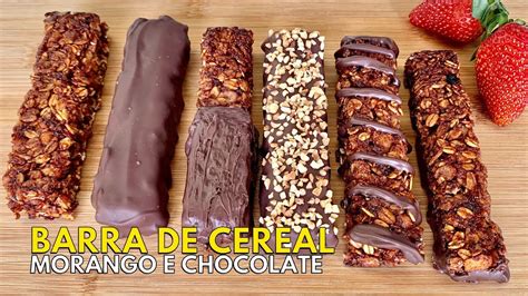 Barrinha De Cereal - 🔴COMO FAZER BARRINHA DE CEREAL? BARRA SAUDÁVEL DE MORANGO E CHOCOLATE ...