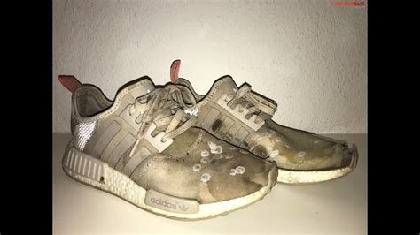Dirty, muddy and destroyed Adidas NMD Shoeplay in detail! - YouTube