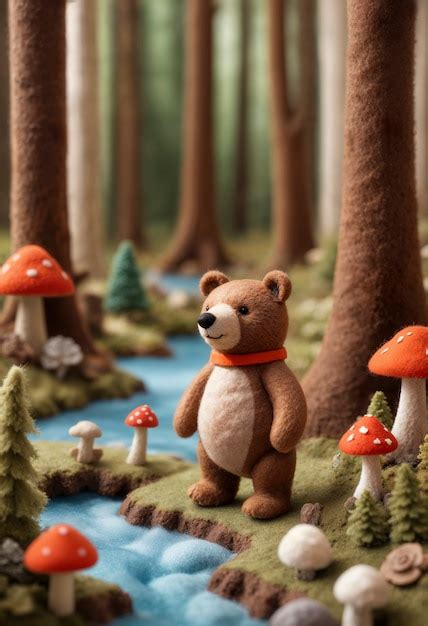 Free Photo | Close up on felt animal