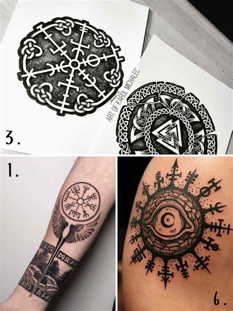 Vegvisir Viking Tattoo Meaning & Why You Want One - Tattoo Glee
