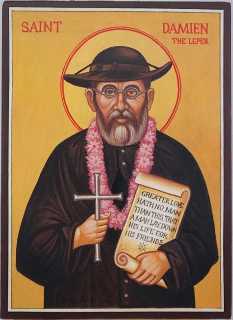 Saint Damien of Molokai Orthodox Icon - BlessedMart