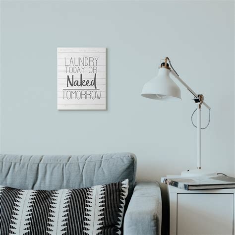 Stupell Get Naked Funny Word Bathroom Black And White Design,10x15