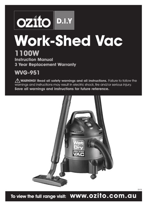 Ozito Vacuum Spare Parts | Reviewmotors.co
