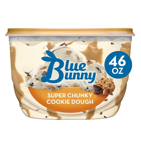 Blue Bunny Super Chunky Cookie Dough Frozen Dessert, 46 fl oz - Walmart.com