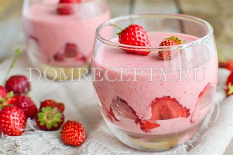 Клубничный мусс: рецепт десерта с фото