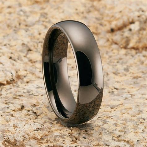 Gunmetal Tungsten RingGunmetal Tungsten Wedding Ring6mm Gray | Etsy