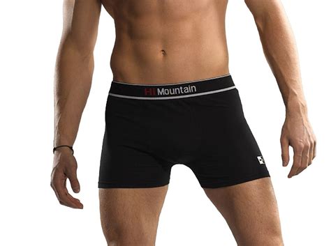 Underwear Hi Mountain BOKSERKI MĘSKIE MEN'S BLACK / BLACK BOXERS | immi b2b