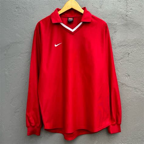 jual kaos jersey lengan panjang nike vintage retro mirip template