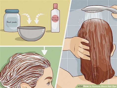 how to remove black hair dye from hands