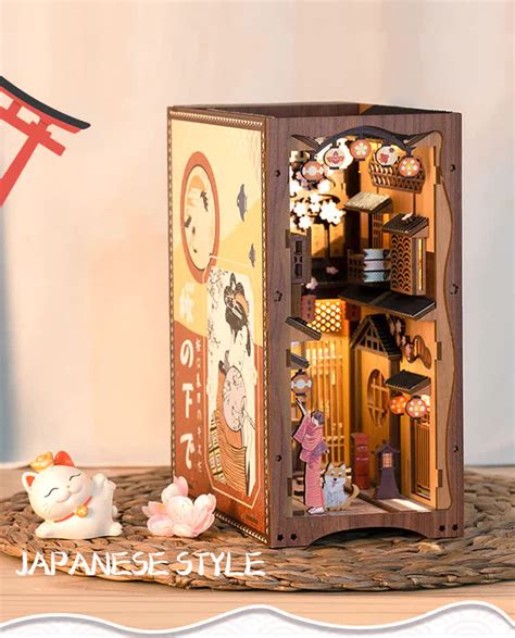 CUTEBEE DIY Book Nook DIY Miniature House Kit with Furniture and Light ...