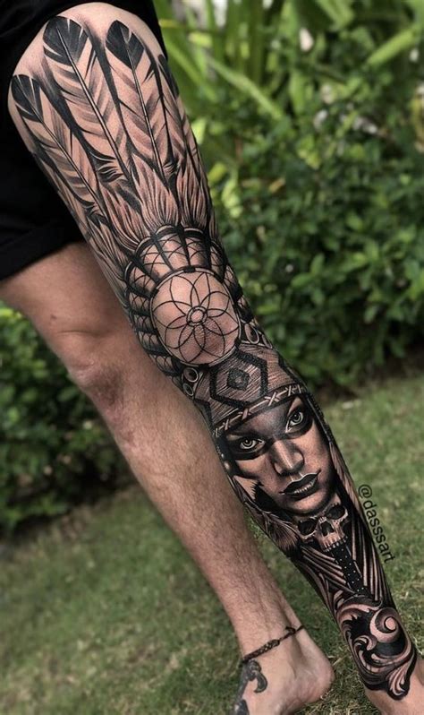 Tatuagem Para Fechar A Perna Masculina - Tatuagens Masculinas na Perna: +50 Inspirações | New Old Man - N.O.M Blog