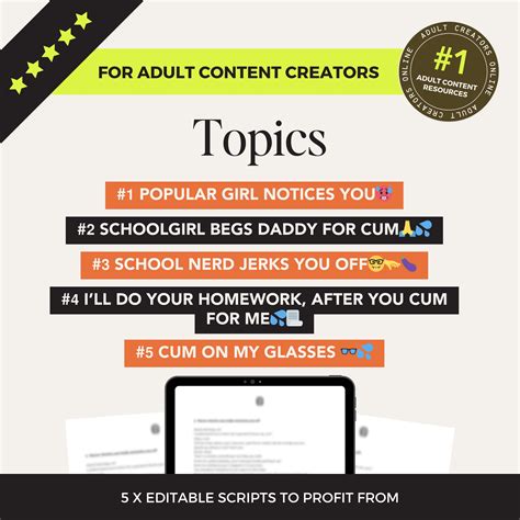 Schoolgirl Roleplay JOI Scripts for Onlyfans – Manyvids Video Scripts