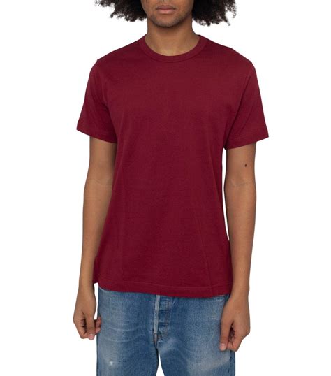 CdG SHIRT Rear Logo T-Shirt Burgundy | SOMEWHERE®