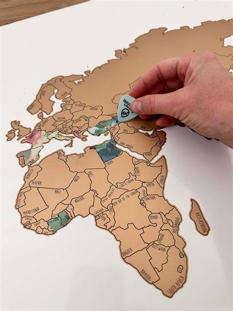 Muted Multi Color - World Scratch Off Map – Waypoint Wanders