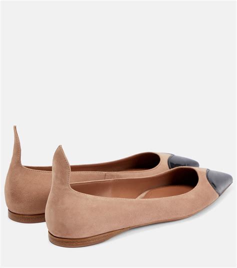 Alaïa - Ballerinas Le Cœur aus Veloursleder | Mytheresa