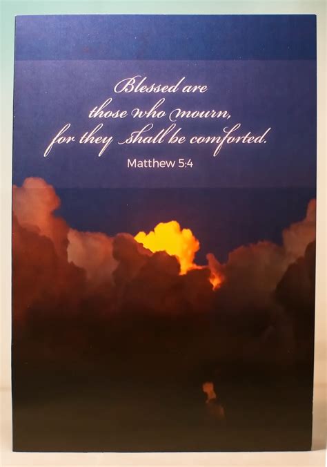 Blessed Are Those Who Mourn Greeting Card Sympathy Line - Etsy UK