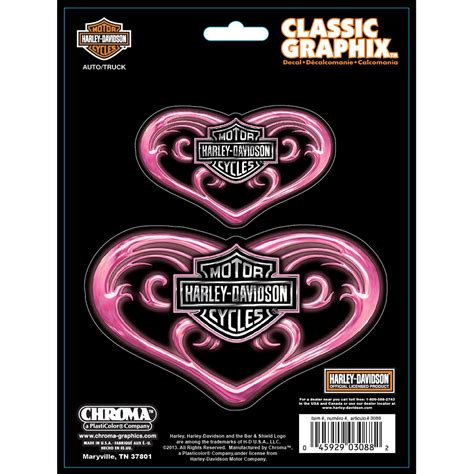 Emblème Harley Davidson, coeur rose | Canadian Tire