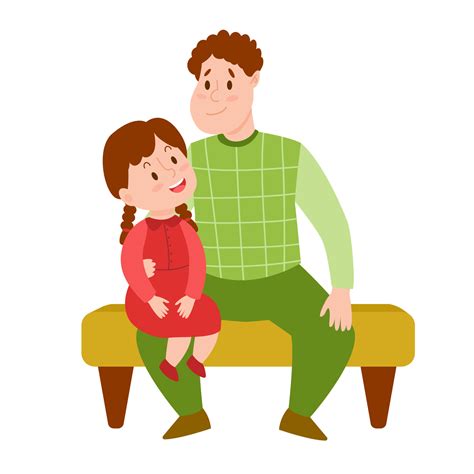 Clipart Dad And Daughter