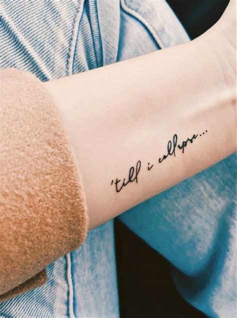 till i collapse | Discreet tattoos, Dainty tattoos, Inspirational tattoos