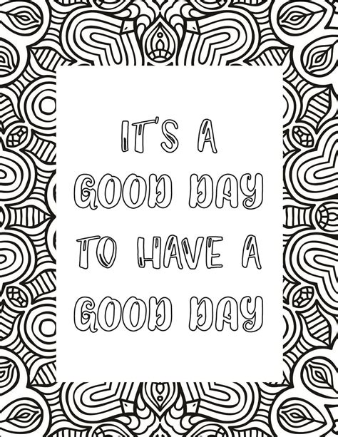 50 Best Printable Inspirational Quote Coloring Pages - World of Printables