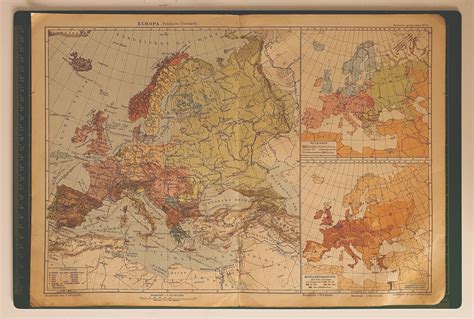 vintage map  europe