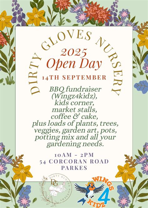 Dirty Gloves Nursery 2025 Annual Open Day, 54 Corcoran Road, Parkes