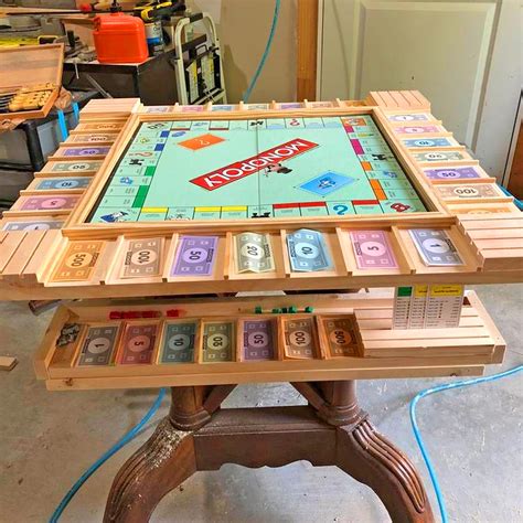 This Custom Wooden Monopoly Table Is The Ultimate Way To Play Monopoly