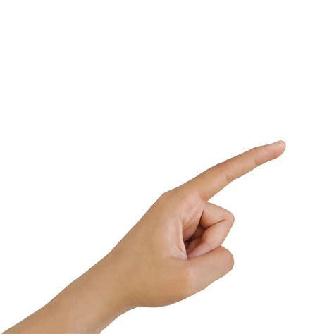 close  asian female   age hand pointing  index finger