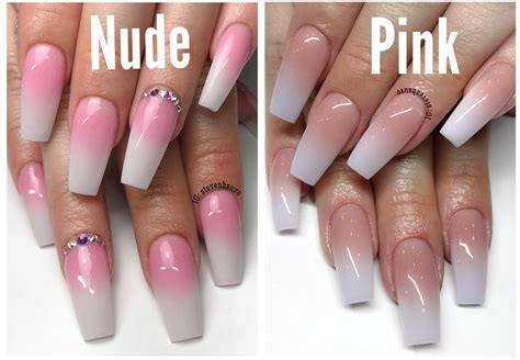 Two Tone Ombre Dip Powder Nails / Dip & dap powder ombre & neon.