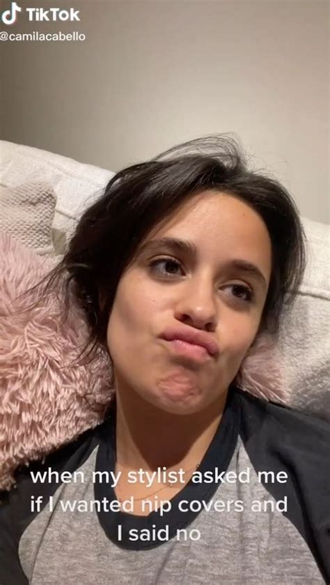 Camila Cabello pokes fun at herself after accidental 'nip slip' on The