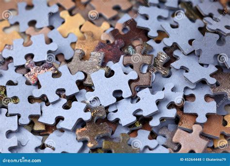 Puzzle heap stock photo. Image of stack, blue, pattern - 45264448
