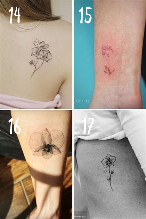 Delicate + Stunning Orchid Flower Tattoo Ideas - Tattoo Glee