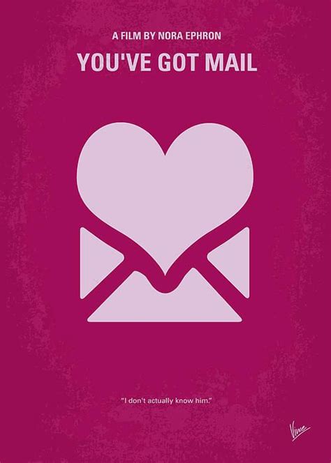 a pink poster with the words you've got mail written in white on it