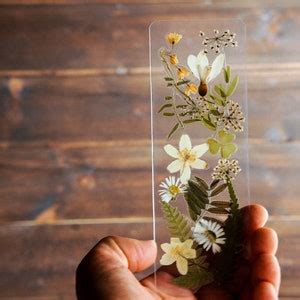 Pressed Flower Bookmark - Etsy