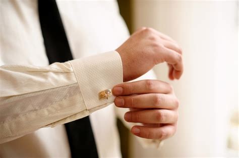 Premium Photo | Man wears white shirt and cufflinks