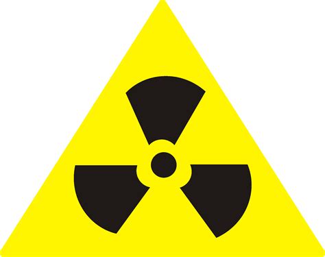 Radiación, símbolo nuclear PNG