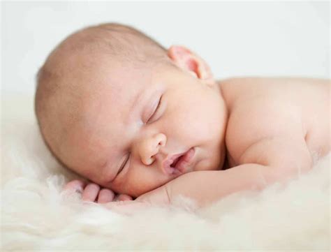 sleeping newborn baby