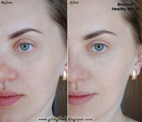 GLORYlook: Тональный крем Bourjois Healthy Mix в оттенке 51 Light ...