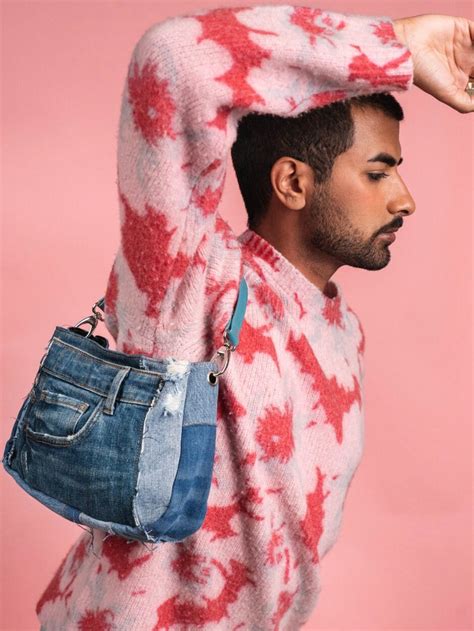 Upcycled Denim Shoulder Bag - Etsy