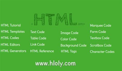 موقع يوفر لك أكواد لغة HTML
