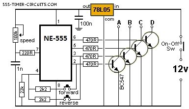 Запуск ШД на NE555
