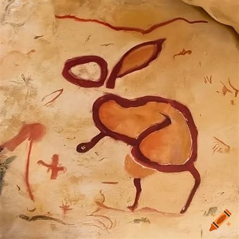 Elaborate rabbit cave painting on Craiyon