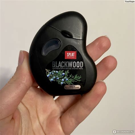 Зубная нить SPLAT BLACKWOOD антибактериальная - «🖤Черная зубная нить от ...