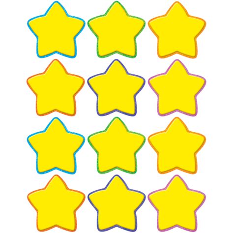 Yellow Stars Mini Accents - TCR5130 | Teacher Created Resources