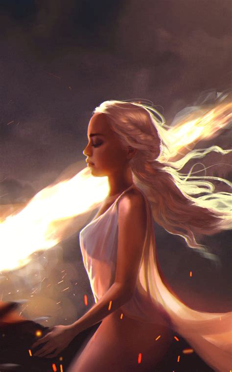 800x1280 Khaleesi With Dragons 4k Nexus 7,Samsung Galaxy Tab 10,Note ...