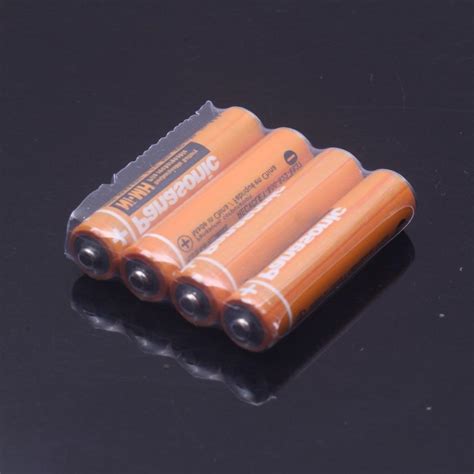 New 4pc Panasonic HHR-55AAABU AAA 550mAH RECHARGEABLE 1.2V