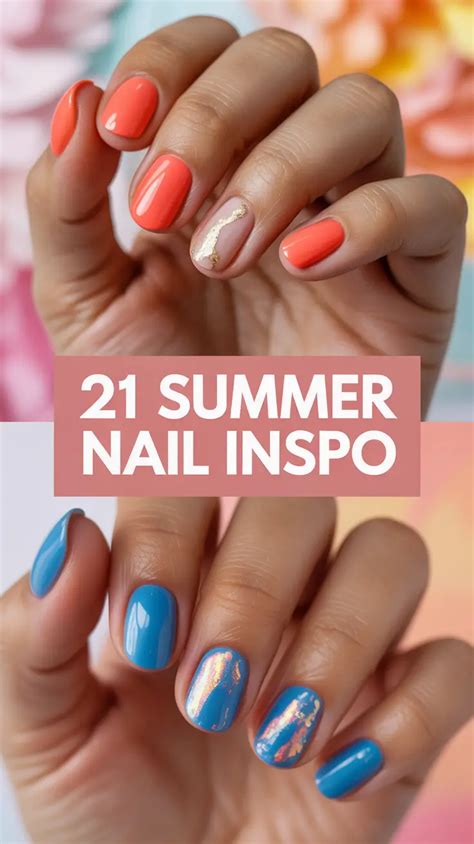 Summer Nail Inspo 2025: Almond Colorful Vacation Designs