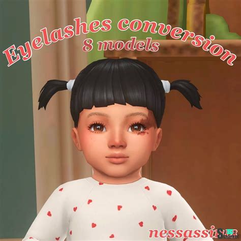 2D реснички для младенцев "2D Eyelashes conversions for infants" для ...